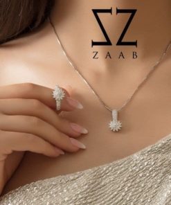 نیمست نقره طرح جواهر