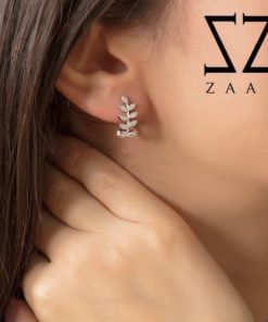 گوشواره نقره برگ