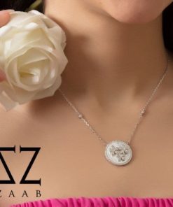 گردنبند نقره وصدف