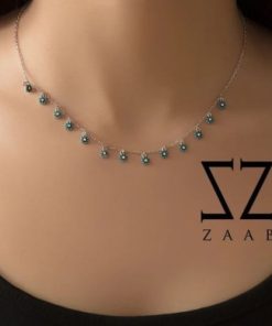سینه ریز نگین دار نقره