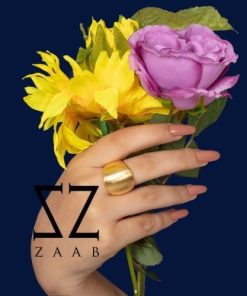 انگشتر نقره طلایی