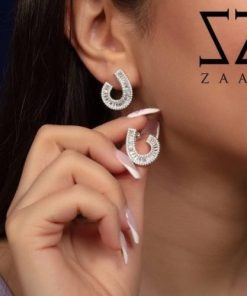 گوشواره نقره هلالی