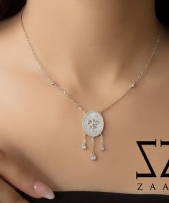 گردنبند نقره با صدف