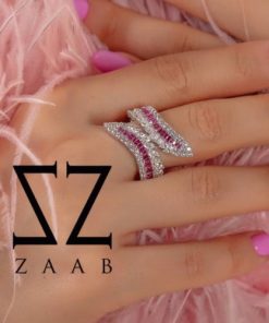 انگشترطرح جواهر یاقوتی