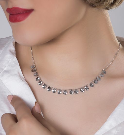 گردنبندنقره پولکی
