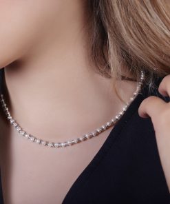 گردنبند نقره و مروارید