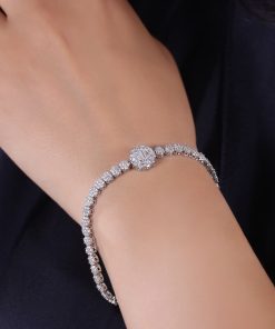دستبند فلاور با تک گل بزرگ