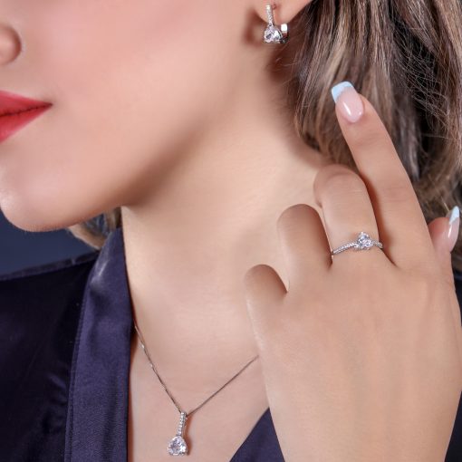 نیمست قلب با گوشواره کلیپسی