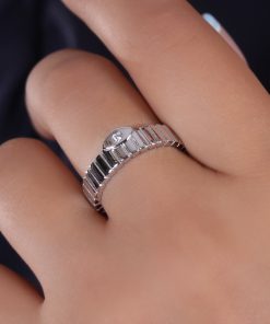 انگشتر نقره چشم بدون نگین