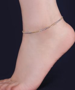 پابند نقره گوی دو رنگ