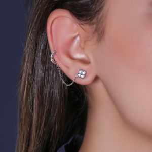 گوشواره ونکلیف تلفیقی حلقه ای و سوزنی