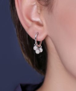گوشواره حلقه ای با آویز گوی
