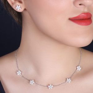 نیمست نقره مروارید شکوفه