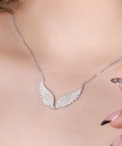 گردنبند بال فرشته مدل بسته
