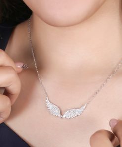 گردنبند بال فرشته مدل باز
