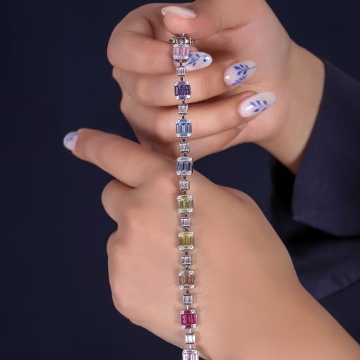 دستبند امرالدکات رنگی