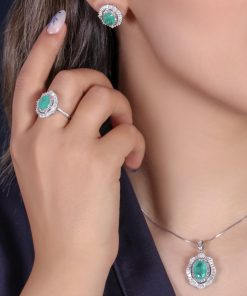 نیمست طرح جواهر با سنگ جیپسون