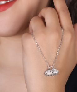 گردنبند صدف دریایی با مروارید