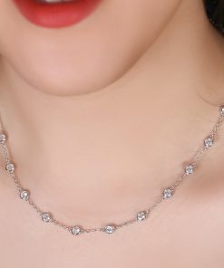 گردنبند ریسه نگین