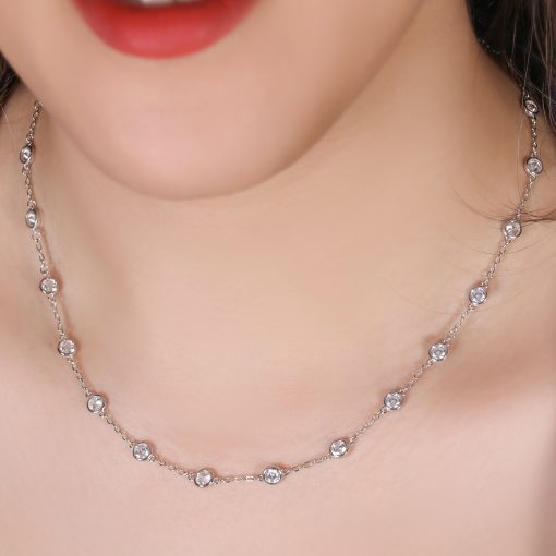 گردنبند ریسه نگین