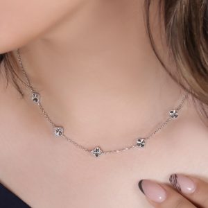 گردنبند ونکلیف تراش ریسه ای