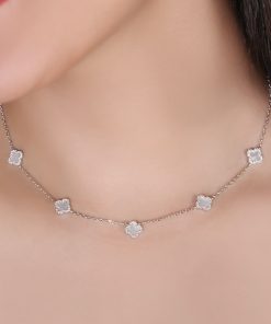 گردنبند ونکلیف صدف ریسه ای