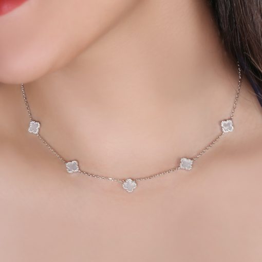 گردنبند ونکلیف صدف ریسه ای