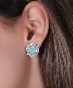 گوشواره بانگین جیپسون طرح جواهر