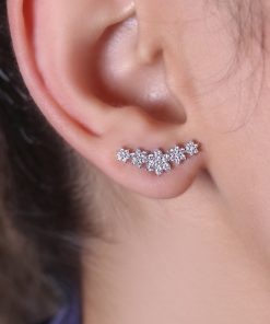 گوشواره شکوفه خطی