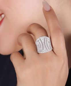 انگشتر فول نگین باگت