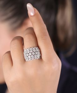 انگشتر فلاور فول نگین