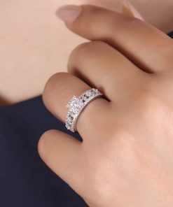 انگشتر تک نگین جواهری امرالدکات