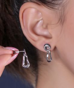 گوشواره مینیمال بدون نگین سوزنی