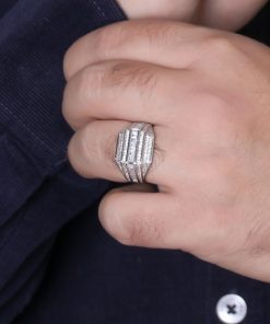 انگشتر مردانه فول نگین باگت