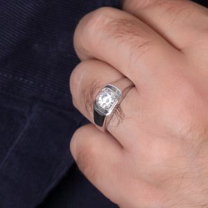 انگشتر مردانه تک نگین