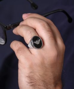 انگشتر مردانه انیکس با نشان آرمانی