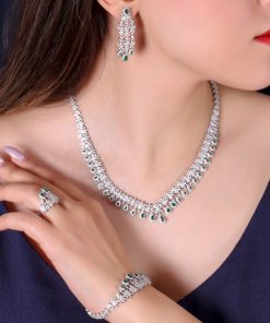 سرویس طرح جواهر زمرد اشکی