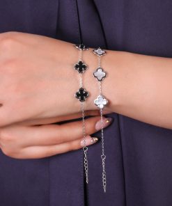 دستبند ونکلیف سه گل ساده
