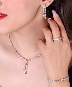 سرویس مونالیزا با اویز طرح سیترین